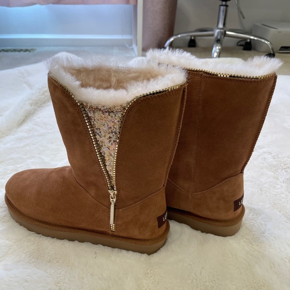 Classic sequin zip uggs Clearance